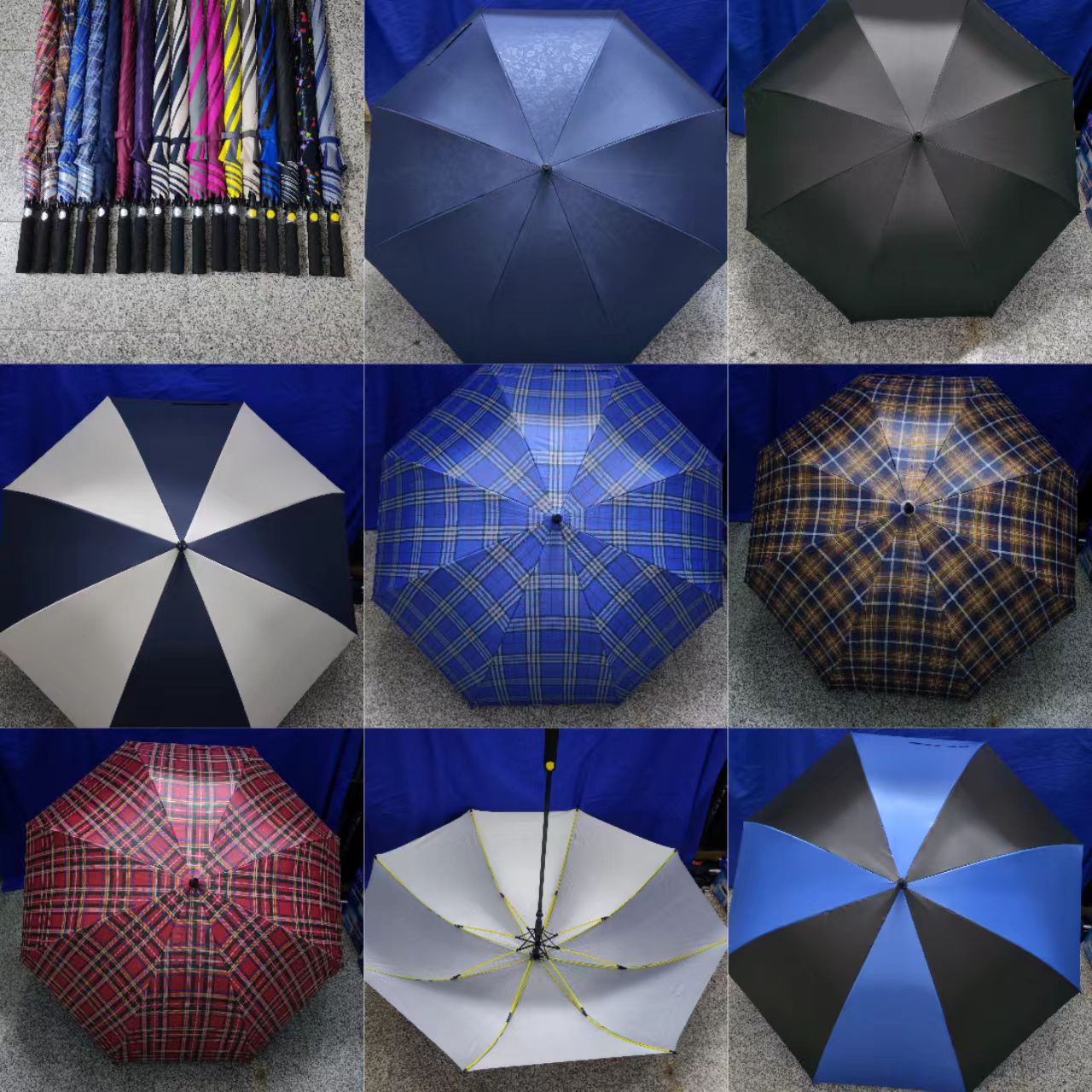 750 × 8 K full fiber golf business umbrella